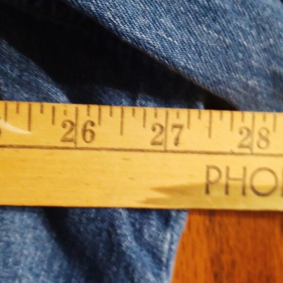 Retro Venezia Long Sleeve Jean Shirt (Womans) 3X - Picture 5 of 6